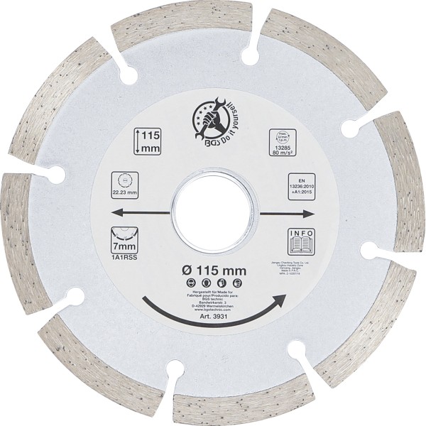 BGS Technic Segment Cutting Disc | Ø 115 mm BGS Technic Segment Cutting Disc | Ø 115 mm