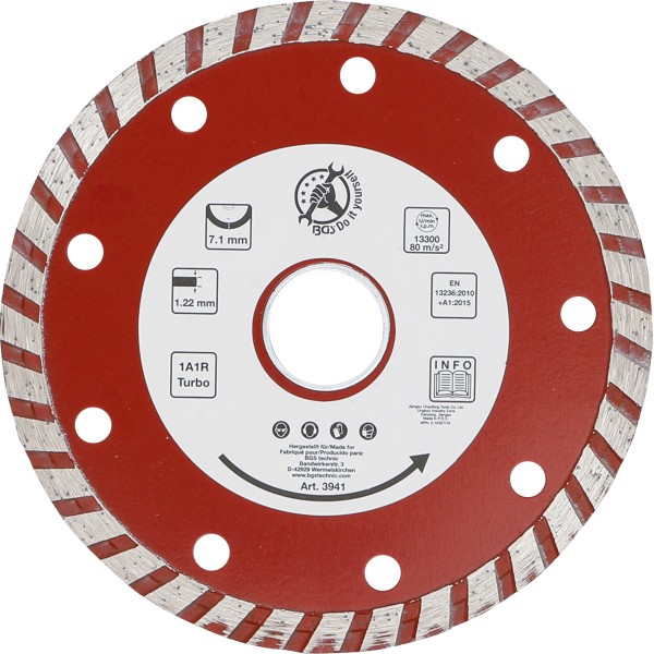 BGS Technic Turbo Cutting Disc | Ø 115 mm BGS Technic Turbo Cutting Disc | Ø 115 mm