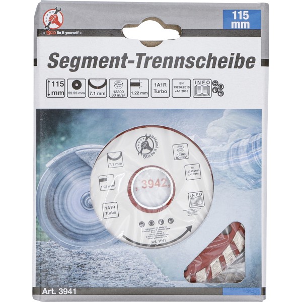 BGS Technic Turbo Cutting Disc | Ø 115 mm BGS Technic Turbo Cutting Disc | Ø 115 mm