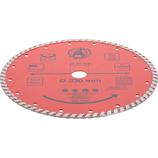 BGS Technic Turbo Cutting Disc | Ø 230 mm BGS Technic Turbo Cutting Disc | Ø 230 mm