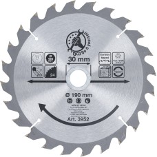 BGS Technic Carbide Tipped Circular Saw Blade | ~ 190 x 30 x 2.5 mm | 24 teeth BGS Technic Carbide Tipped Circular Saw Blade | ~ 190 x 30 x 2.5 mm | 24 teeth