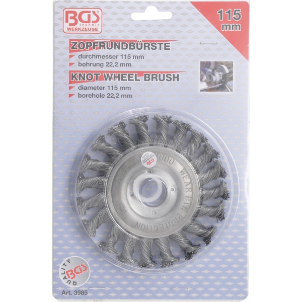 BGS Technic Disc Brush / knotted round Brush | ~ 115 mm BGS Technic Disc Brush / knotted round Brush | ~ 115 mm