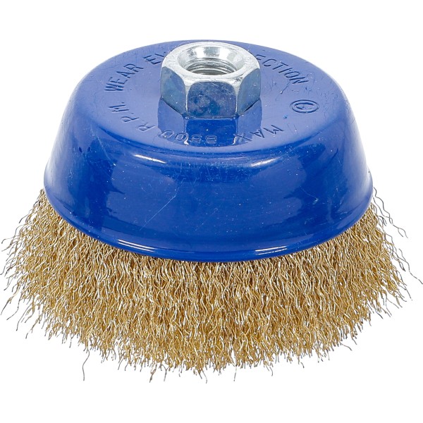 BGS Technic Wire Cup Brush | M14 x 2.0 Drive | ~ 100 x 67 mm BGS Technic Wire Cup Brush | M14 x 2.0 Drive | ~ 100 x 67 mm