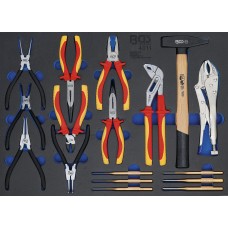 BGS Technic Tool Tray 3/3: Pliers, Parallel Pin Punch Set, Hammer | 17 pcs. BGS Technic Tool Tray 3/3: Pliers, Parallel Pin Punch Set, Hammer | 17 pcs.