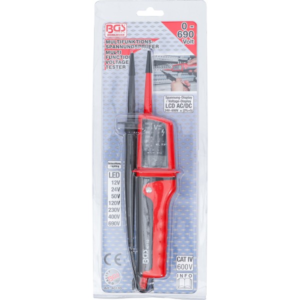 BGS Technic Voltage Detector with Digital Display BGS Technic Voltage Detector with Digital Display