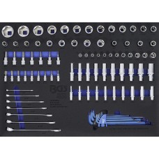 BGS Technic Tool Tray 3/3: Sockets / Combination Spanners | Inch Sizes | 90 pcs. BGS Technic Tool Tray 3/3: Sockets / Combination Spanners | Inch Sizes | 90 pcs.