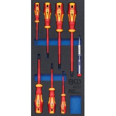 BGS Technic Tool Tray 1/3: VDE Screwdriver Set | 8 pcs. BGS Technic Tool Tray 1/3: VDE Screwdriver Set | 8 pcs.