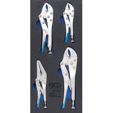 BGS Technic Tool Tray 1/3: Locking Pliers | 4 pcs.