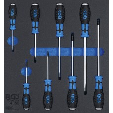 BGS Technic Tool Tray 2/3: Cross and Slot Screwdrivers | 8 pcs.