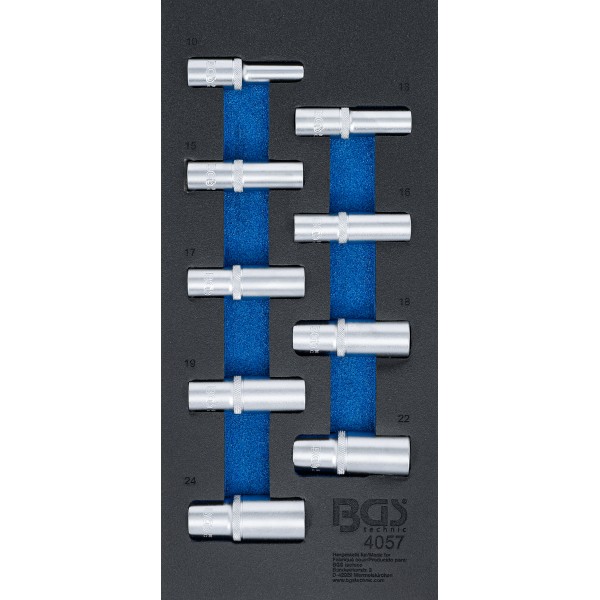 BGS Technic Tool Tray 1/3: Sockets, Hexagon | 12.5 mm (1/2 BGS Technic Tool Tray 1/3: Sockets, Hexagon | 12.5 mm (1/2