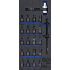 BGS Technic Tool Tray 1/3: Oil Pan Sockets / Oil Filter Chain Wrench | 22 pcs.
