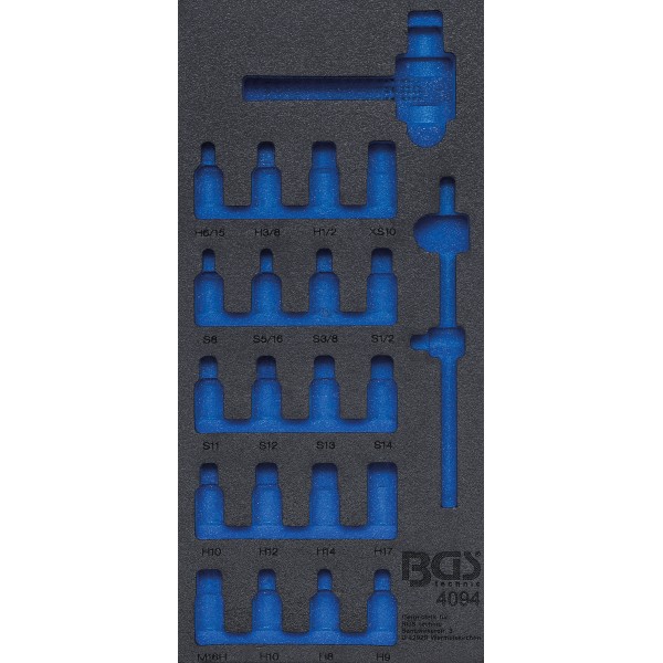 BGS Technic Tool Tray 1/3, empty | for BGS 4094 BGS Technic Tool Tray 1/3, empty | for BGS 4094
