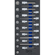 BGS Technic Tool Tray 1/3: Bit Socket Set | 12.5 mm (1/2