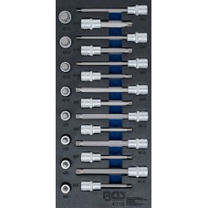 BGS Technic Tool Tray 1/3: Bit Socket Set | 12.5 mm (1/2