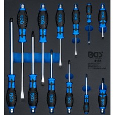 BGS Technic Tool Tray 2/3: Screwdriver Set | 12 pcs.
