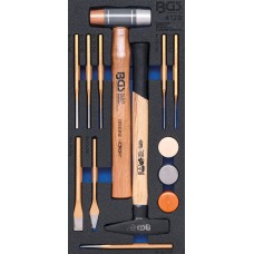 BGS Technic Tool Tray 1/3: Hammer and Chisel Set | 14 pcs.