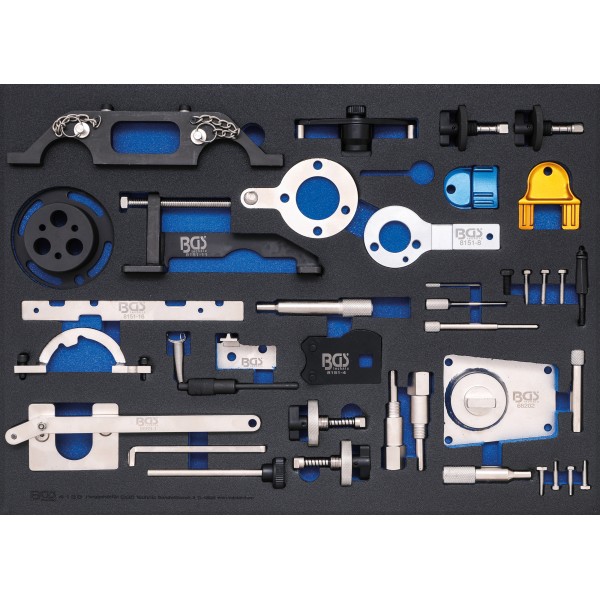 BGS Technic Tool Tray 3/3: Engine Timing Tool Set | for Fiat, Alfa, Lancia, Opel, Suzuki, Ford BGS Technic Tool Tray 3/3: Engine Timing Tool Set | for Fiat, Alfa, Lancia, Opel, Suzuki, Ford