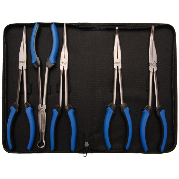 BGS Technic Long Nose Plier Set | 290 mm | 5 pcs. BGS Technic Long Nose Plier Set | 290 mm | 5 pcs.
