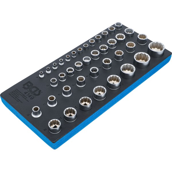 BGS Technic Tool Tray 1/3: Sockets 12-point | 6.3 mm (1/4 BGS Technic Tool Tray 1/3: Sockets 12-point | 6.3 mm (1/4
