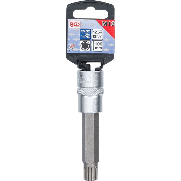 BGS Technic Bit Socket | length 100 mm | 12.5 mm (1/2 BGS Technic Bit Socket | length 100 mm | 12.5 mm (1/2