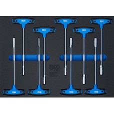 BGS Technic Tool Tray 3/3: T-Handle Socket Set | 9 pcs. BGS Technic Tool Tray 3/3: T-Handle Socket Set | 9 pcs.