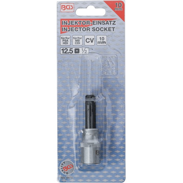 BGS Technic Injector Socket | 12.5 mm (1/2 BGS Technic Injector Socket | 12.5 mm (1/2