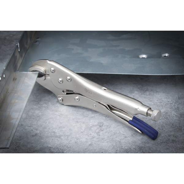 BGS Technic Locking Grip Pliers | with Vinyl Release Lever | 225 mm BGS Technic Locking Grip Pliers | with Vinyl Release Lever | 225 mm