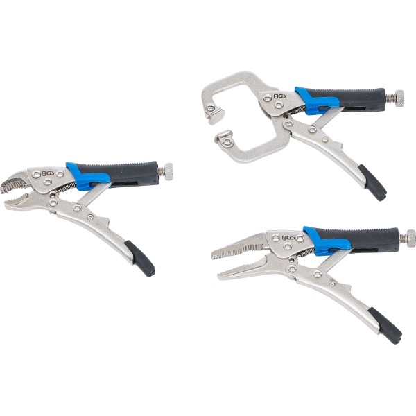 BGS Technic Mini Locking Grip Pliers Set | 3 pcs. BGS Technic Mini Locking Grip Pliers Set | 3 pcs.