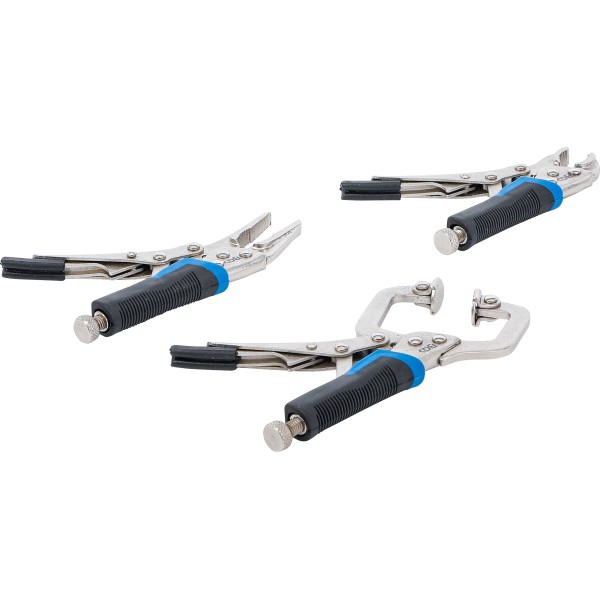 BGS Technic Mini Locking Grip Pliers Set | 3 pcs. BGS Technic Mini Locking Grip Pliers Set | 3 pcs.