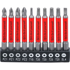 BGS Technic Anti-Slip Bit Set | magnetic | 70 mm | 10 pcs.