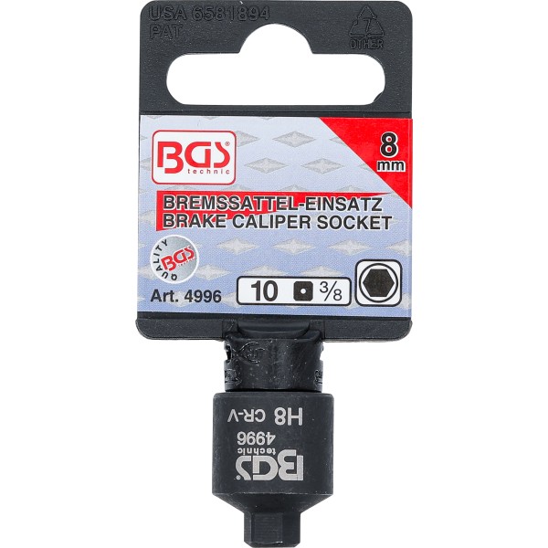 BGS Technic Brake Calliper Socket | internal Hexagon | extra short | 8 mm BGS Technic Brake Calliper Socket | internal Hexagon | extra short | 8 mm