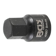 BGS Technic Brake Calliper Socket | internal Hexagon | extra short | 9 mm
