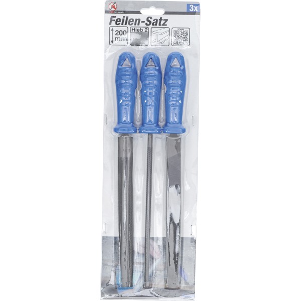 BGS Technic File Set | 200 mm | 3 pcs. BGS Technic File Set | 200 mm | 3 pcs.