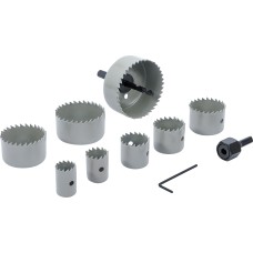 BGS Technic Hole Saw Set | Ø  19 - 64 mm | depth 24 mm | 11 pcs.