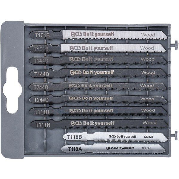 BGS Technic Jig Saw Blade Set | 10 pcs. BGS Technic Jig Saw Blade Set | 10 pcs.