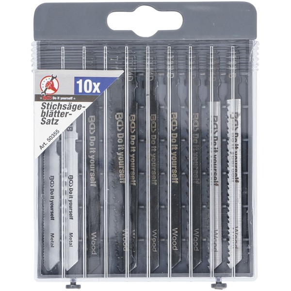 BGS Technic Jig Saw Blade Set | 10 pcs. BGS Technic Jig Saw Blade Set | 10 pcs.