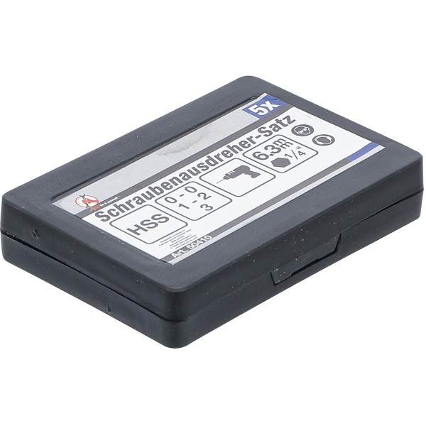 BGS Technic Screw Extractor Set | #0-#3 | 5 pcs. BGS Technic Screw Extractor Set | #0-#3 | 5 pcs.