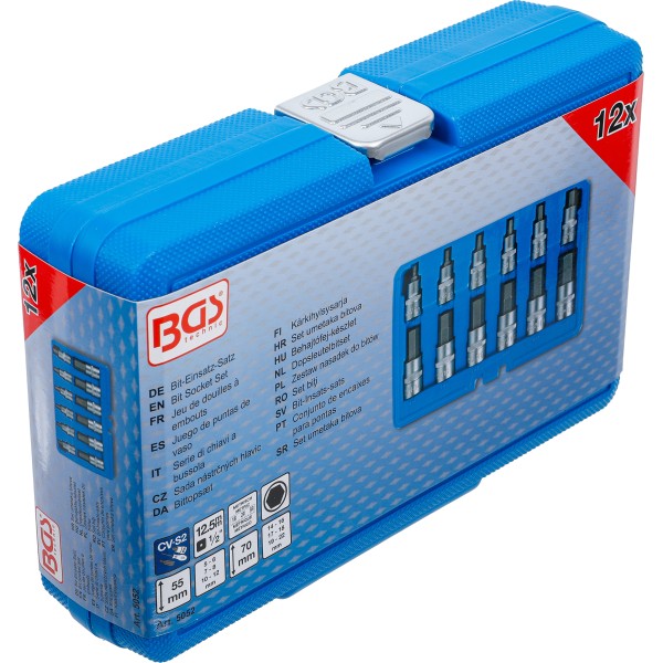 BGS Technic Bit Socket Set | 12.5 mm (1/2 BGS Technic Bit Socket Set | 12.5 mm (1/2