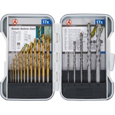 BGS Technic Combination Drills Set | 1.5 - 10 mm | 17 pcs.