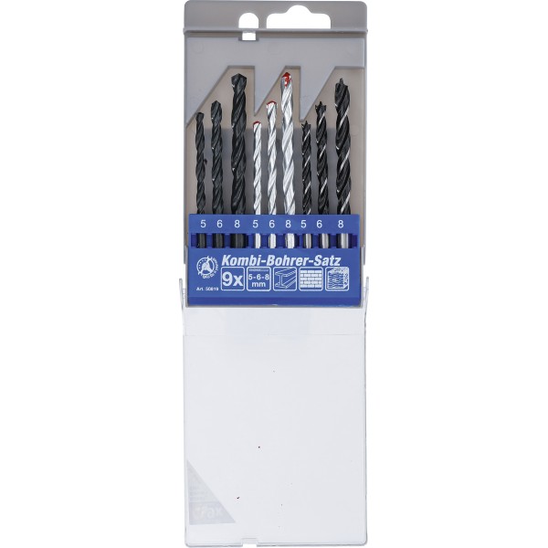 BGS Technic Combination Drill Set | 5 - 8 mm | 9 pcs. BGS Technic Combination Drill Set | 5 - 8 mm | 9 pcs.