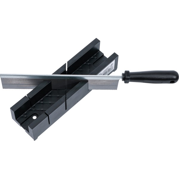 BGS Technic Plastic Miter Box | 245 x 65 x 48 mm | with slitting Saw BGS Technic Plastic Miter Box | 245 x 65 x 48 mm | with slitting Saw