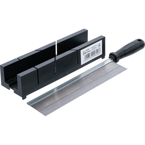 BGS Technic Plastic Miter Box | 245 x 65 x 48 mm | with slitting Saw BGS Technic Plastic Miter Box | 245 x 65 x 48 mm | with slitting Saw