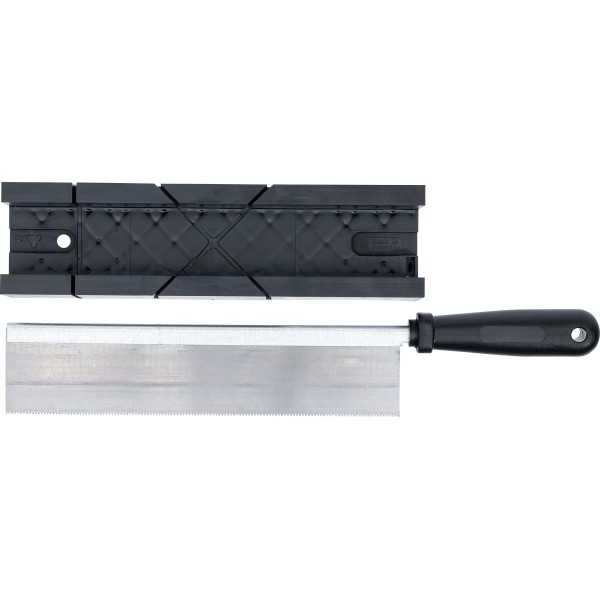 BGS Technic Plastic Miter Box | 245 x 65 x 48 mm | with slitting Saw BGS Technic Plastic Miter Box | 245 x 65 x 48 mm | with slitting Saw