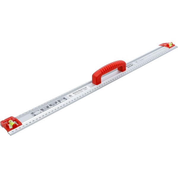 BGS Technic Cutting and Marking Ruler | with Handle and Spirit Level | 750 mm BGS Technic Cutting and Marking Ruler | with Handle and Spirit Level | 750 mm