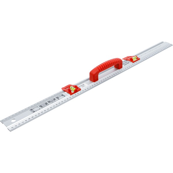 BGS Technic Cutting and Marking Ruler | with Handle and Spirit Level | 750 mm BGS Technic Cutting and Marking Ruler | with Handle and Spirit Level | 750 mm