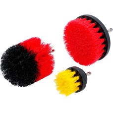 BGS Technic Brush Attachment Set | for Drilling Machines | 3 pcs.