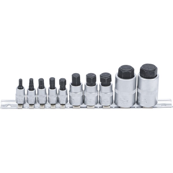 BGS Technic Bit Socket Set | extra short | internal Hexagon 4 - 19 mm | 10 pcs. BGS Technic Bit Socket Set | extra short | internal Hexagon 4 - 19 mm | 10 pcs.