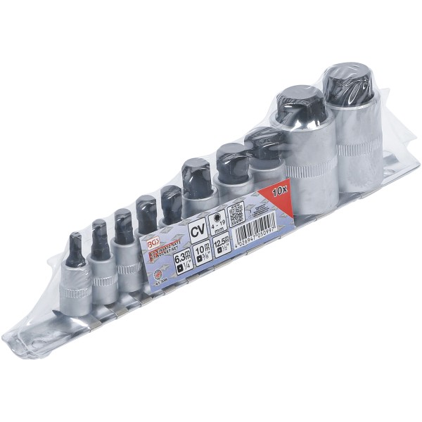 BGS Technic Bit Socket Set | extra short | internal Hexagon 4 - 19 mm | 10 pcs. BGS Technic Bit Socket Set | extra short | internal Hexagon 4 - 19 mm | 10 pcs.