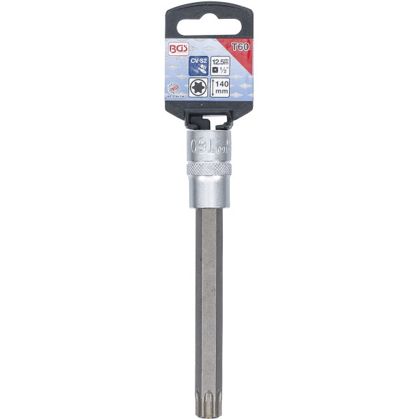 BGS Technic Bit Socket | length 140 mm | 12.5 mm (1/2 BGS Technic Bit Socket | length 140 mm | 12.5 mm (1/2