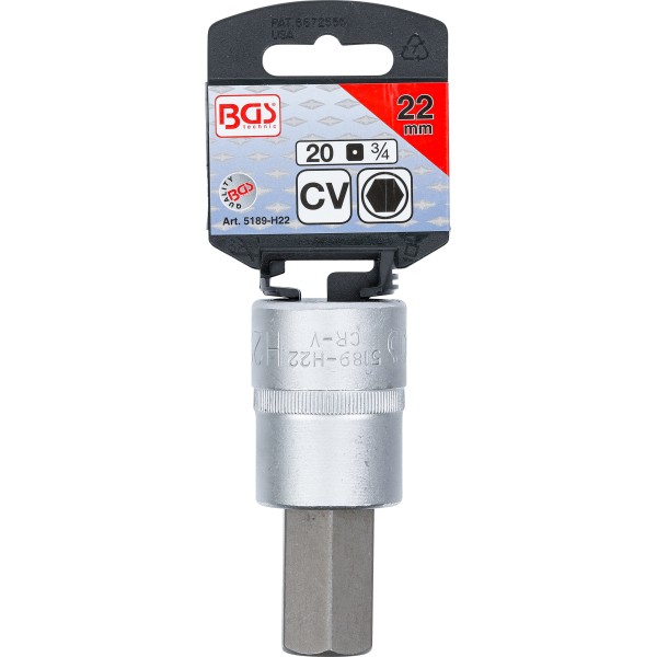 BGS Technic Bit Socket | 20 mm (3/4 BGS Technic Bit Socket | 20 mm (3/4
